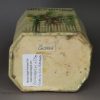 Creamware pottery tea canister, circa 1770, Greatbatch Pottery Staffordshire