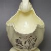 Creamware pottery sauce boat decorated with bucolic prints, circa 1780, possably Wedgwood