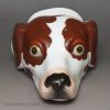 Porcelain pottery 'Copeland and Garret' hounds head stirrup cup, circa 1850