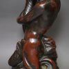 Pair of Wood & Caldwell pottery figural candlesticks Triton, circa 1810