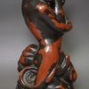Pair of Wood & Caldwell pottery figural candlesticks Triton, circa 1810