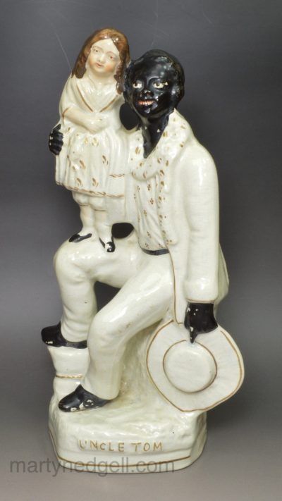 Staffordshire pottery figure of Uncle Tom, circa 1870