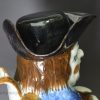 Prattware pottery Toby jug with hat, circa 1820,