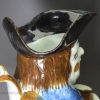 Prattware pottery Toby jug with hat, circa 1820,