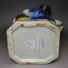 Prattware pottery Toby jug with hat, circa 1820,