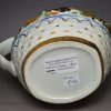 Prattware pottery jug decorated with colours under the glaze, circa 1880