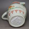 Japanese porcelain jug moulded in an English Prattware style, circa 1800