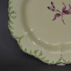 Creamware pottery plate with James Bakewell type enamel decoration, circa 1770 Wedgwood