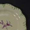 Creamware pottery plate with James Bakewell type enamel decoration, circa 1770 Wedgwood