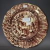 Creamware pottery plate decorated with Whieldon type colours under the glaze, circa 1770