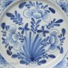 London delft charger, circa 1740