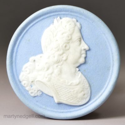 Wedgwood jasper ware disc of King George I, circa 1800