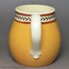 Creamware pottery mustard pot decorated with slip and inlayed slip, circa 1820