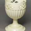 Creamware pottery egg cup, circa 1780