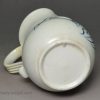 Small Staffordshire white saltglaze stoneware jug with scratch blue decoration, circa 1760