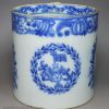 Pearlware pottery mug 'LORD NELSON, LORD COLLINGWOOD', circa 1805