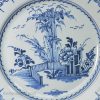 London delft tile decorated in blue, circa 1760