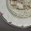 Pearlware pottery child's plate 'POOR RICHARD'S WAY TO WEALTH', circa 1840