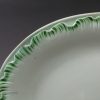 Pearlware pottery shell edge platter, circa 1800