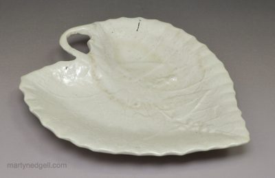 Staffordshire white saltglaze small sweet meat tray, circa 1760
