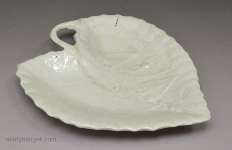 Staffordshire white saltglaze small sweet meat tray, circa 1760