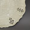 Staffordshire white saltglaze stoneware moulded and pierced dish, circa 1760