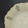 Staffordshire white saltglaze stoneware moulded and pierced dish, circa 1760