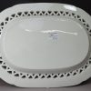 Small pearlware pottery pierced platter, circa 1800