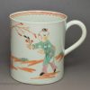 Liverpool porcelain polychrome Chinoiserie coffee can, circa 1760