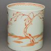Liverpool porcelain polychrome Chinoiserie coffee can, circa 1760