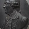 Wedgwood and Bentley black basalt plaque of Admiral Keppel, circa 1775