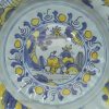 Large Dutch Delft buckle dish, circa 1690