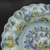 Large Dutch Delft buckle dish, circa 1690