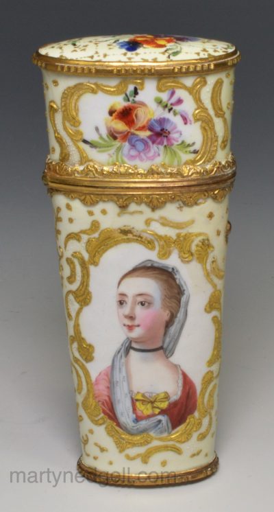 South Staffordshire enamel etui, circa 1770