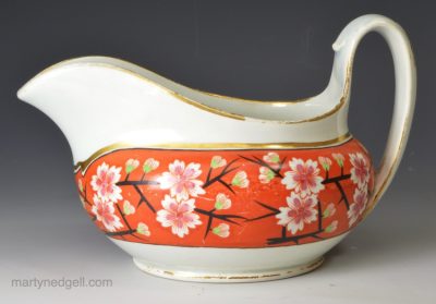Wedgwood pearlware pottery cream boat, circa 1810