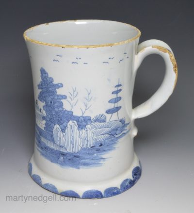Bristol delft tankard, circa 1740