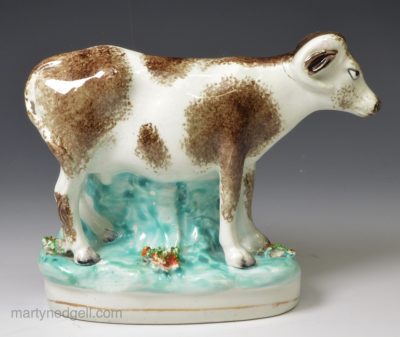 Staffordshire pottery figure of ram, circa 1860