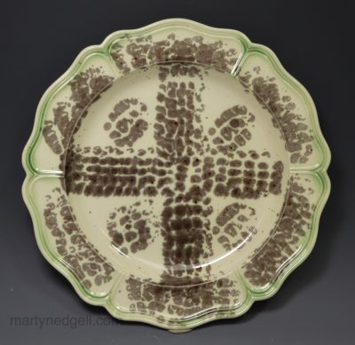 Wedgwood creamware pottery plate, circa 1780