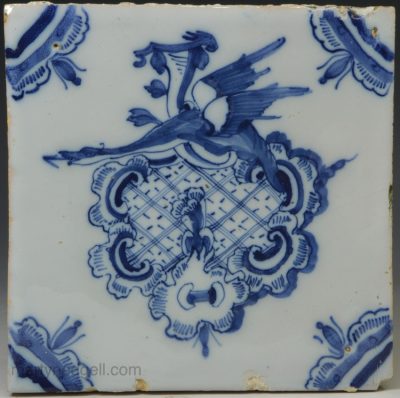 Liverpool delft tile, circa 1760
