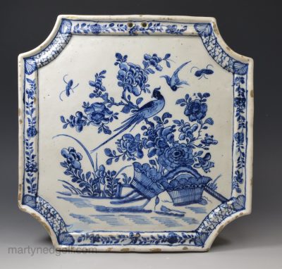 Dutch Delft wall plaque, circa 1720