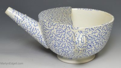 Pearlware pottery invalid feeder, circa 1830