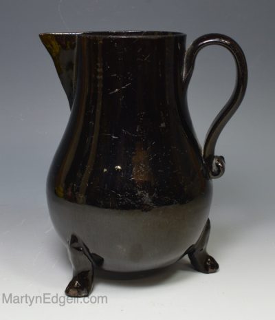 Pearlware pottery jug decorated with silver reside lustre, circa 1830