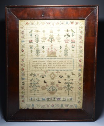 English sampler, circa 1830