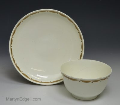 Venetian glass cup and saucer, circa 1750