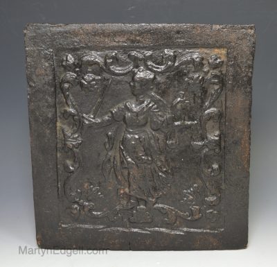 German stove tile decorated with justice, circa 1550