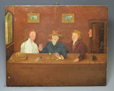 Naive oil on board, circa 1830