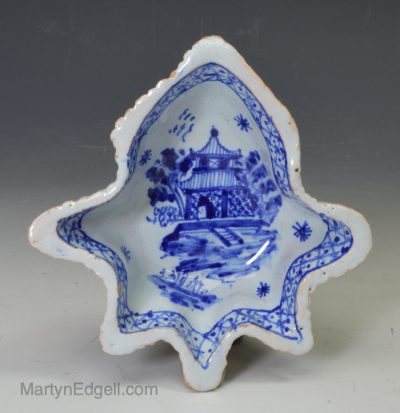 Dutch Delft pickle dish, circa 1750