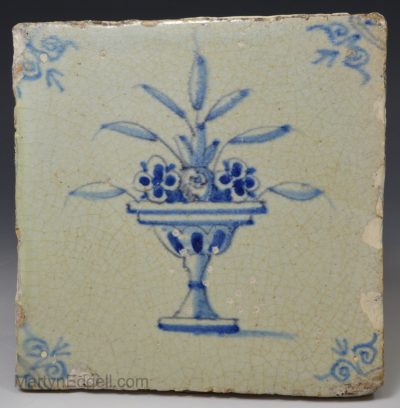 Dutch Delft decorated in blue, circa 1680