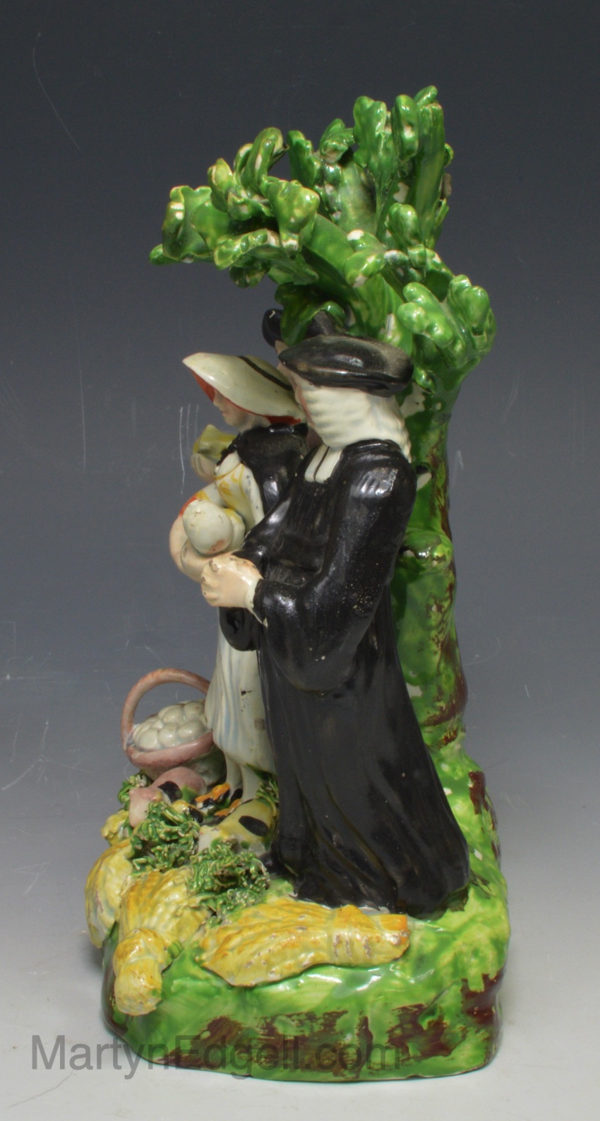 Staffordshire pearlware pottery figure of the Tithe Pig, circa 1820