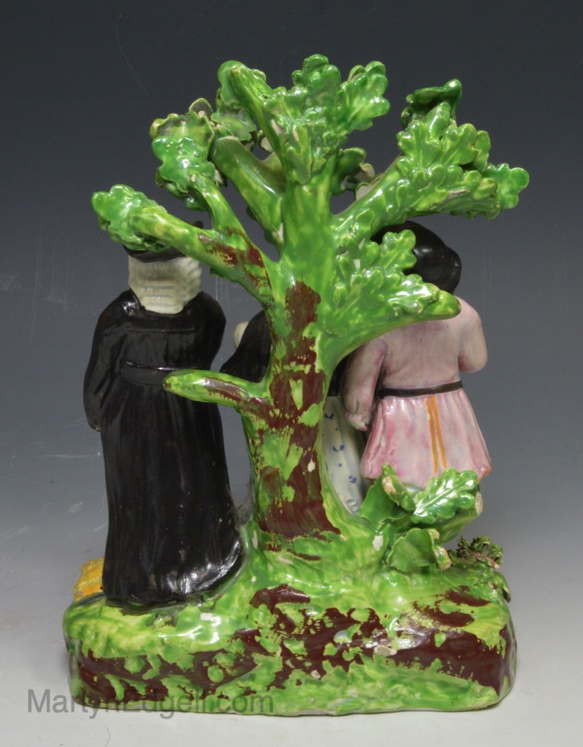 Staffordshire pearlware pottery figure of the Tithe Pig, circa 1820